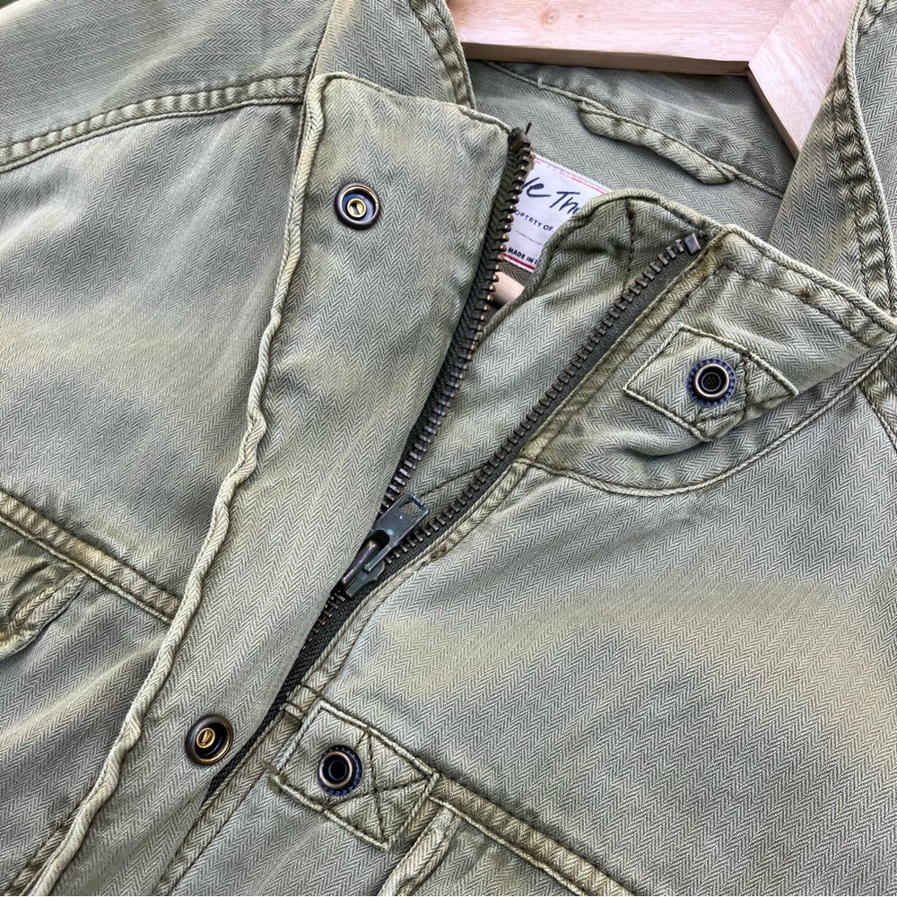 We The Free NWT Arya Green Cargo Jacket Sz XL - Picture 8 of 8